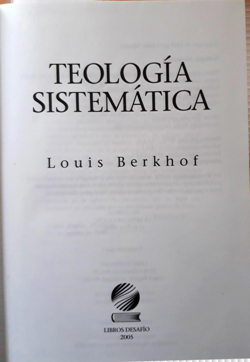 Teología Sistemática De Berkhof 54 OFF