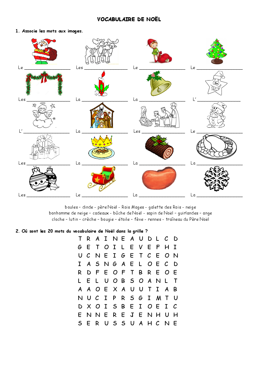 Vocabulaire De Noel Pdf Docer Com Ar