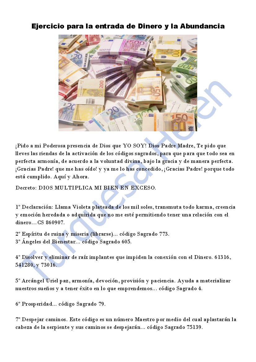 Ejercicio Para La Entrada De Dinero Y La Abundancia 21 Dias Pdf Docer Com Ar