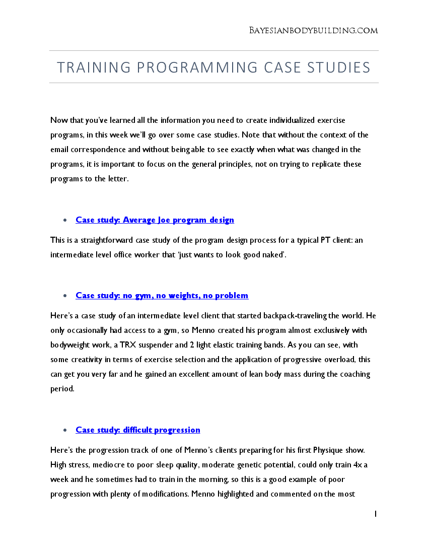 Training case studies - pdf Docer.com.ar