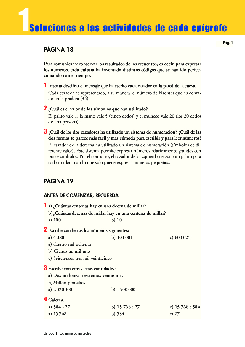 1ºESO-Soluciones a las actividades de cada epigrafe-U01 - pdf Docer.com.ar