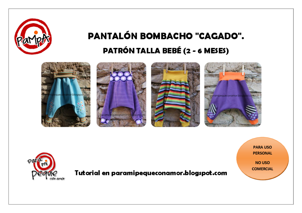 00 Patron Pantalon Bombacho Cagado Talla 2 A 6 Meses Pampa Pdf Docer Com Ar