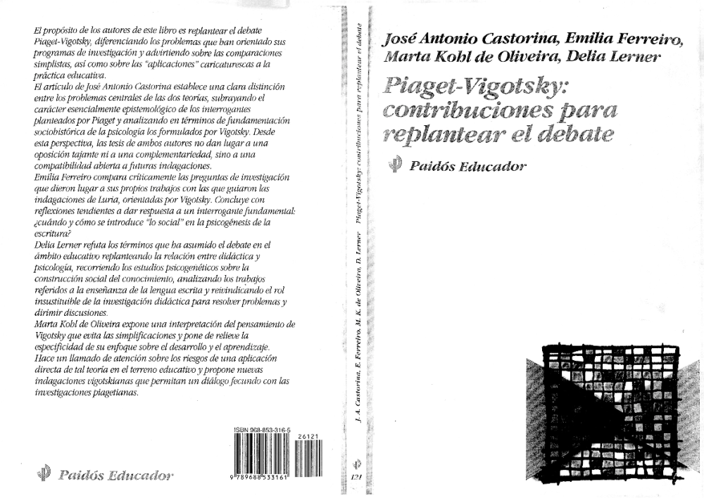 Castorina Ferreiro y otros. Piaget Vigotsky contribuciones para