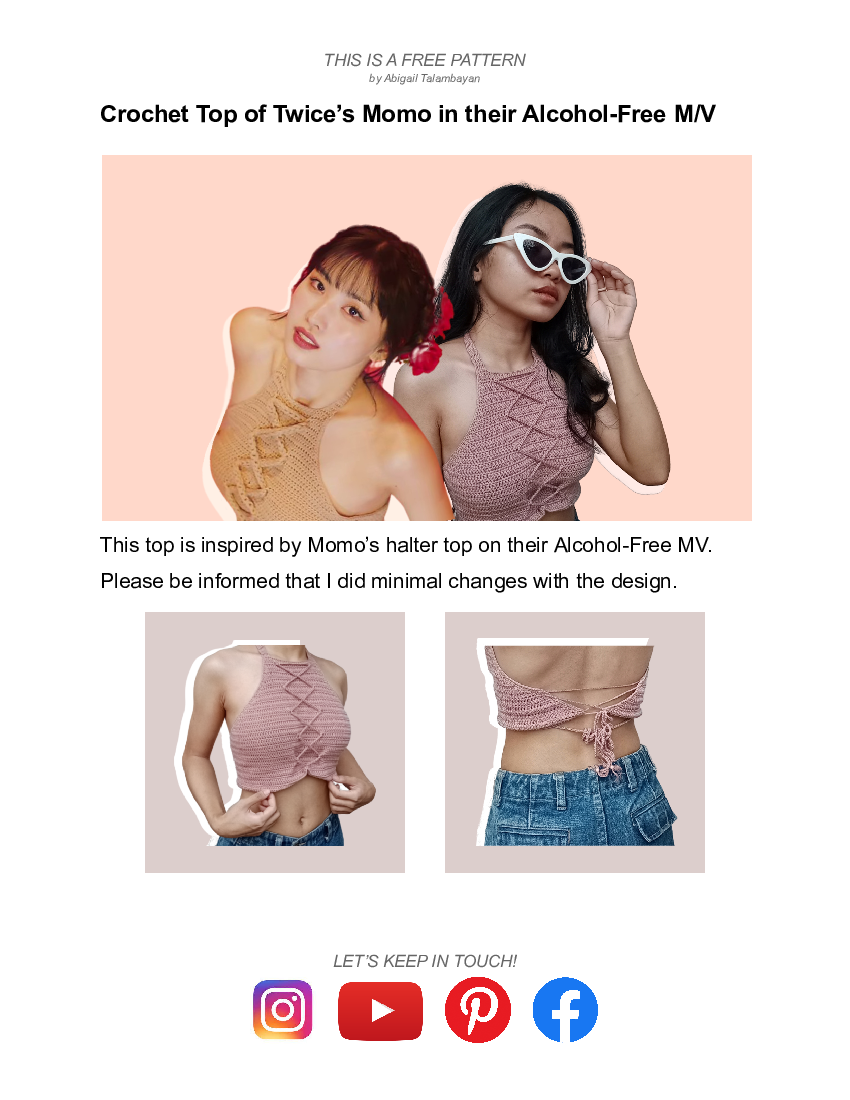 Momo Of Twice S Crochet Halter Top Alcohol Free Pdf Docer Com Ar