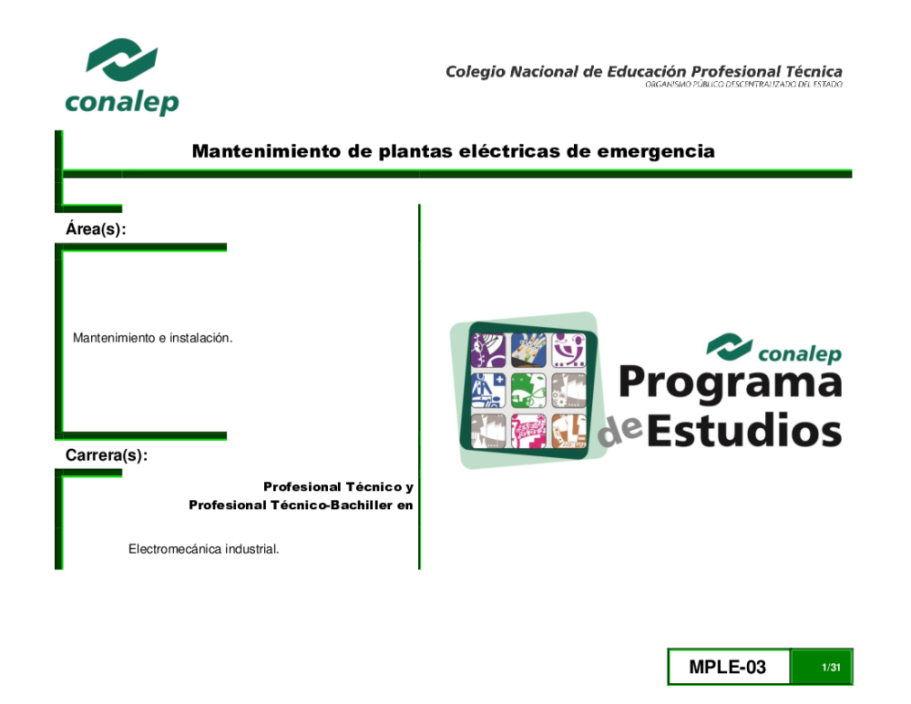 Programa de Mantenimiento de Plantas Eléctricas de Emergencia 03 - pdf  