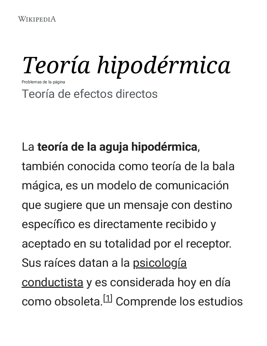 Teoría hipodérmica - Wikipedia, la enciclopedia libre - pdf 
