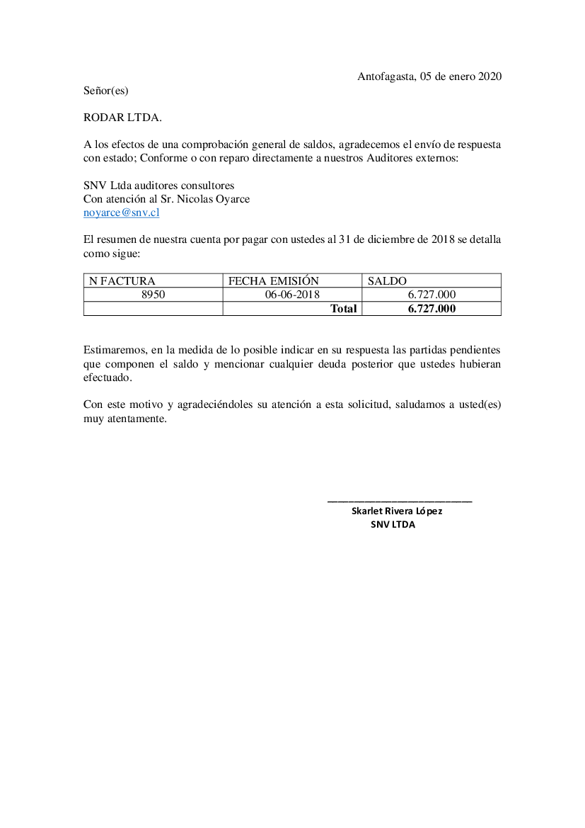 Carta Circularizacion Proveedores rodar ltda - pdf 