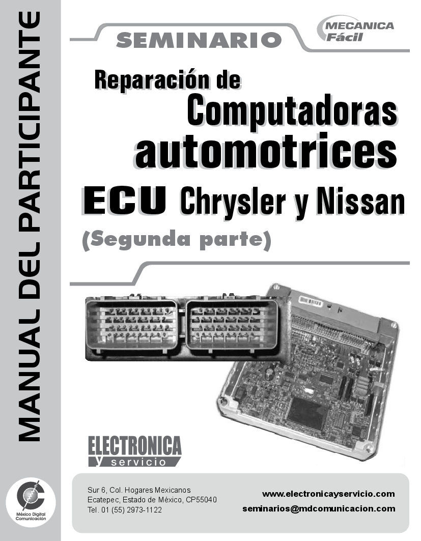 Reparación de computadoras automotrices - SEGUNDA PARTE ECU chrysler y  nissan - pdf 
