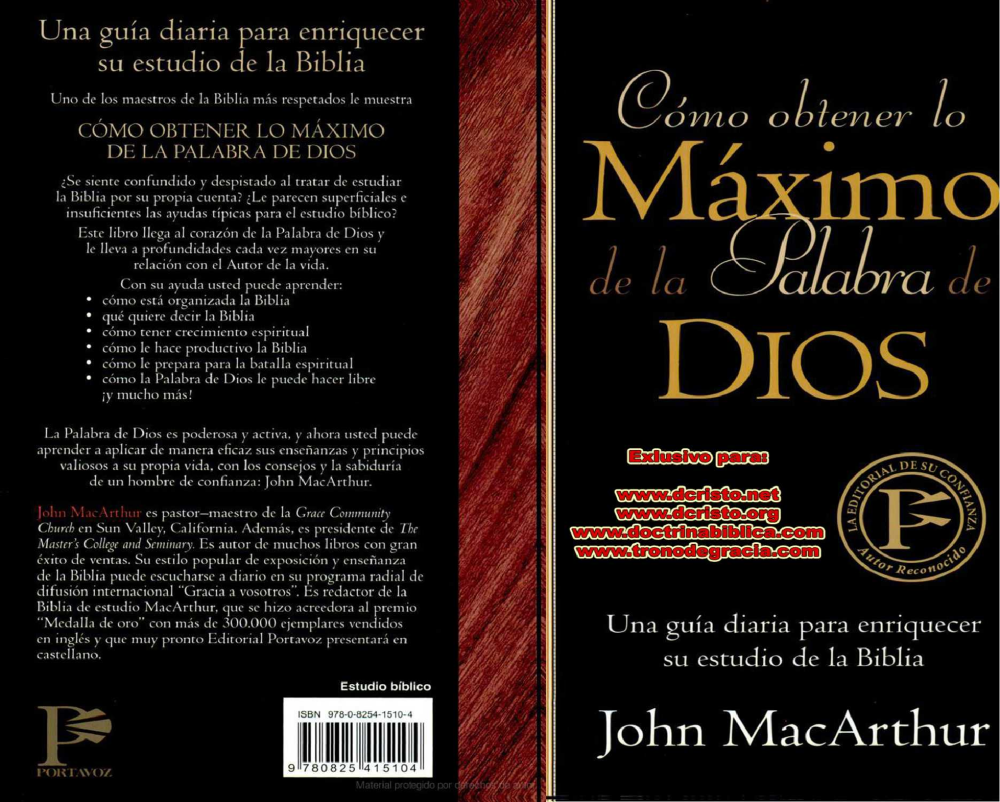 John MacArthur - Cómo obtener lo máximo de la Palabra de Dios - pdf