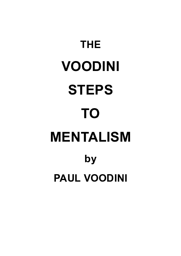 13 steps to mentalism pdf