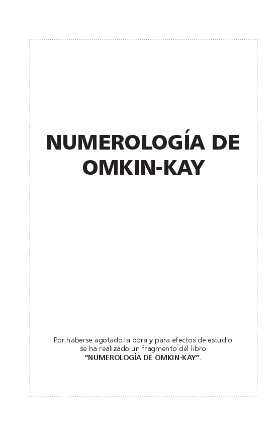 Numerologia De Omkinkay Pdf Docer Com Ar Descubre el libro de numerologia con premioinnovacionsanitaria.es. numerologia de omkinkay pdf docer com ar