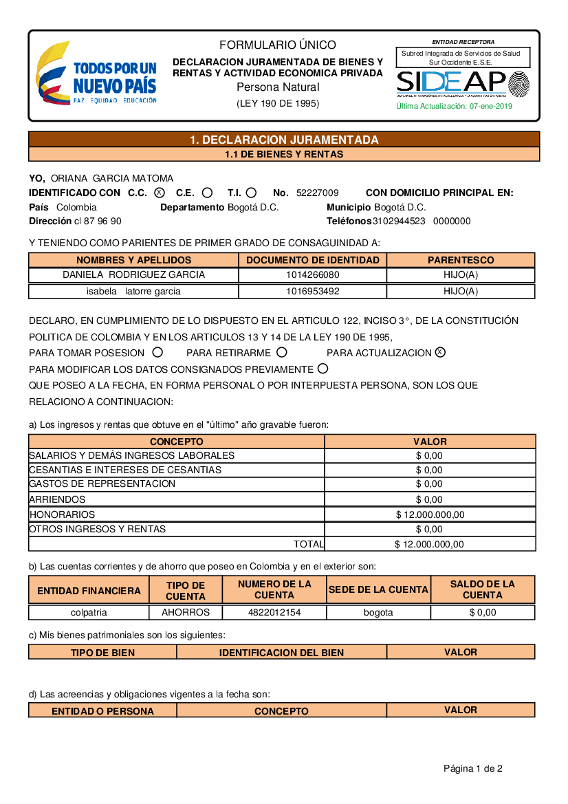 Formato de bienes y rentas pdf