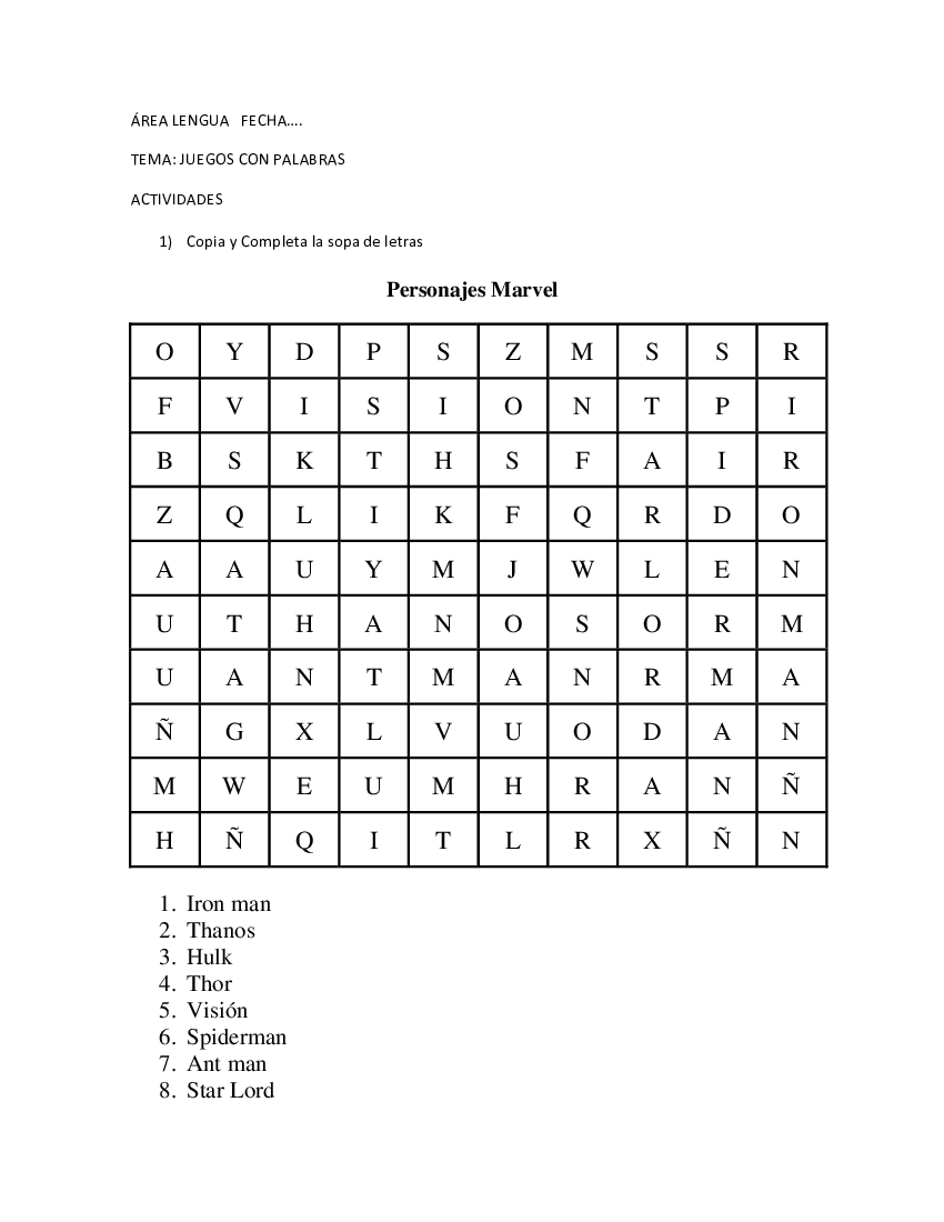 SOPAS DE LETRAS - 1 AÑO - pdf 