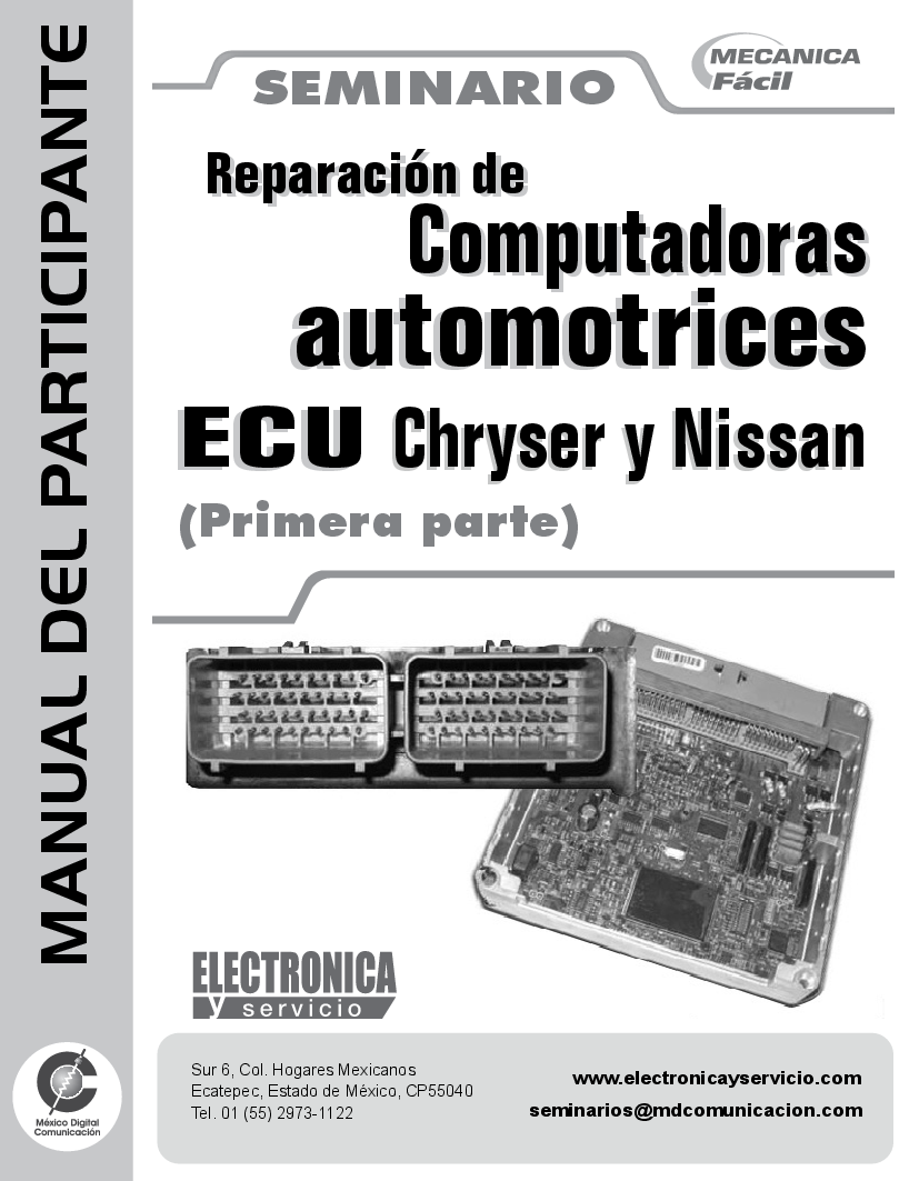 Reparacion de computadoras automotrices - primera parte ecu chrysler y  nissan - pdf 