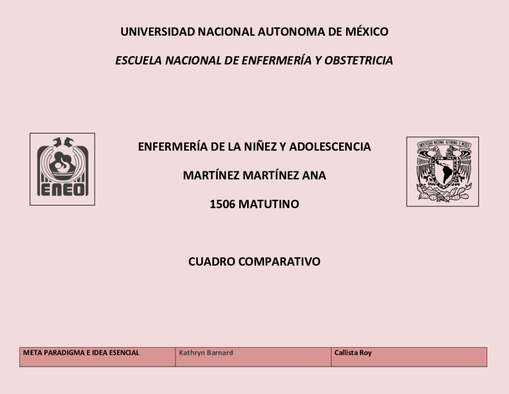 cuadro comparativo, enfermeria de la niñes - pdf 