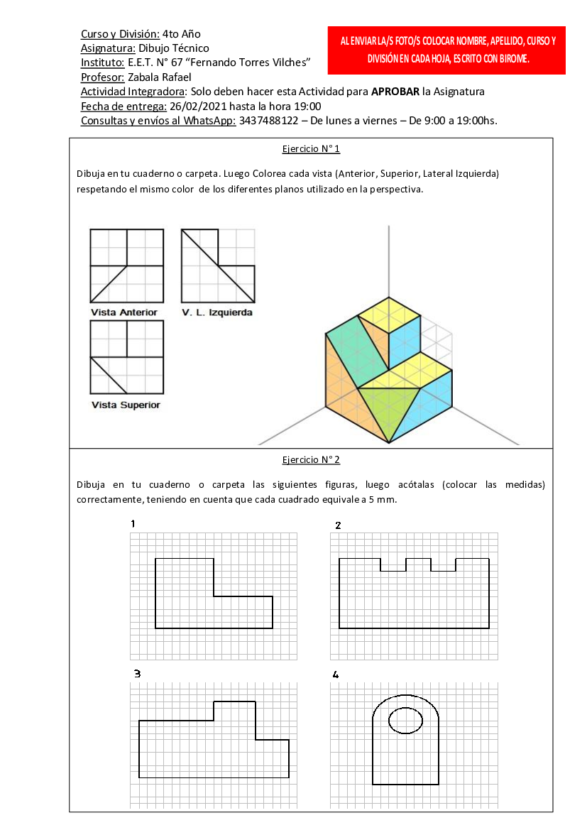 Actividad Integradora Dibujo Tecnico 4to Pdf Docer Com Ar