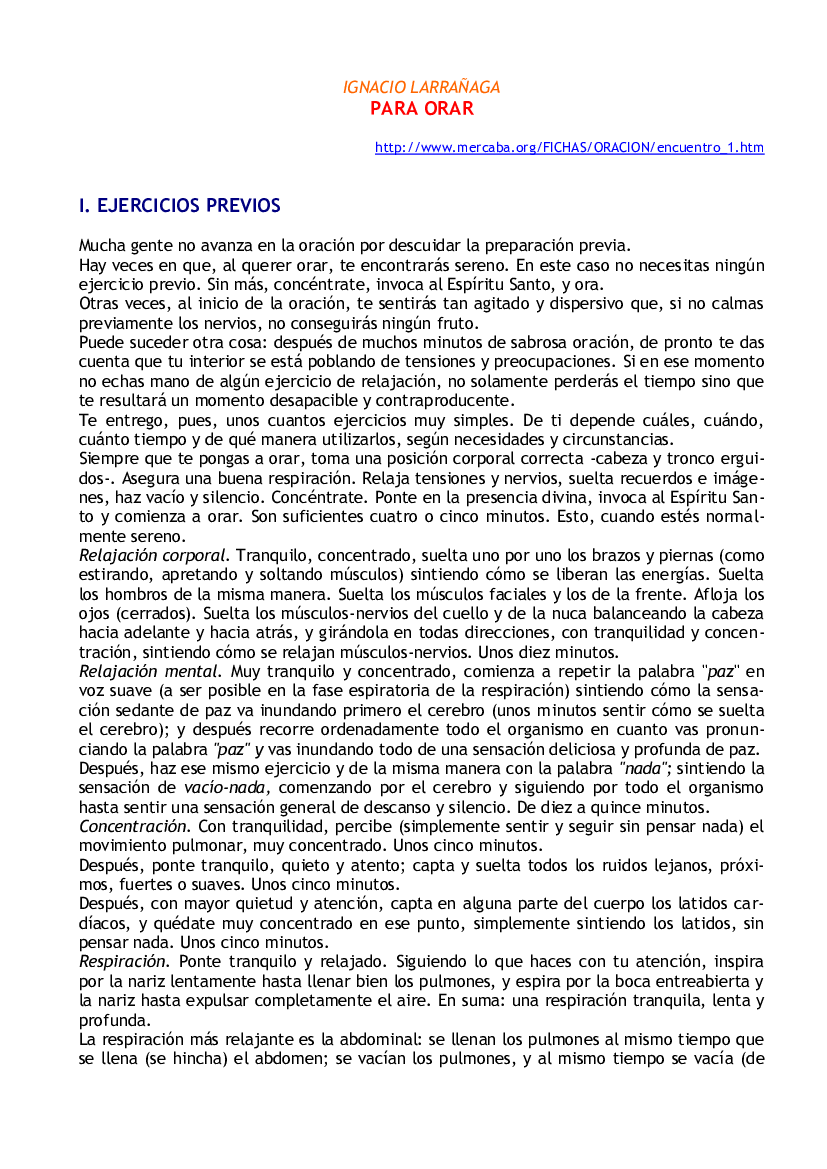 Larrañaga, Ignacio - Para orar - pdf 