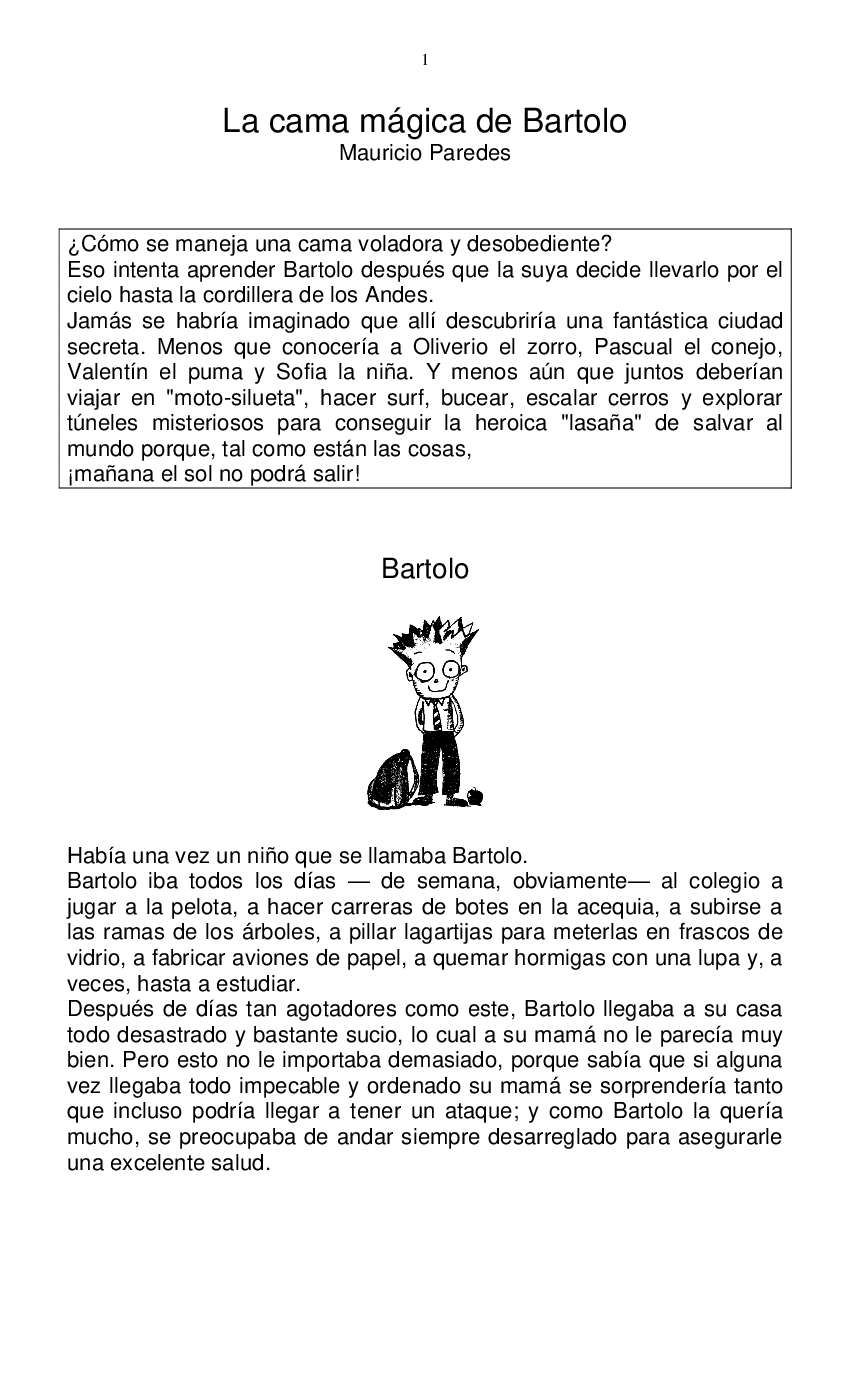 la cama magica de bartolo pdf chilecomparte