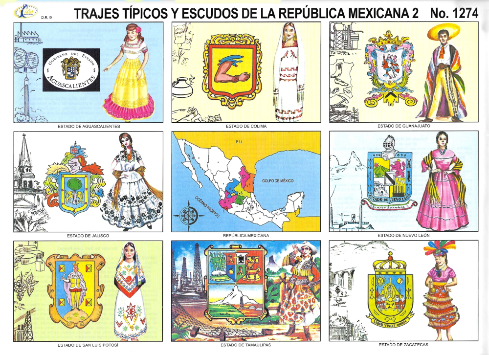 Trajes tipicos de los 32 estados de cheap la republica mexicana