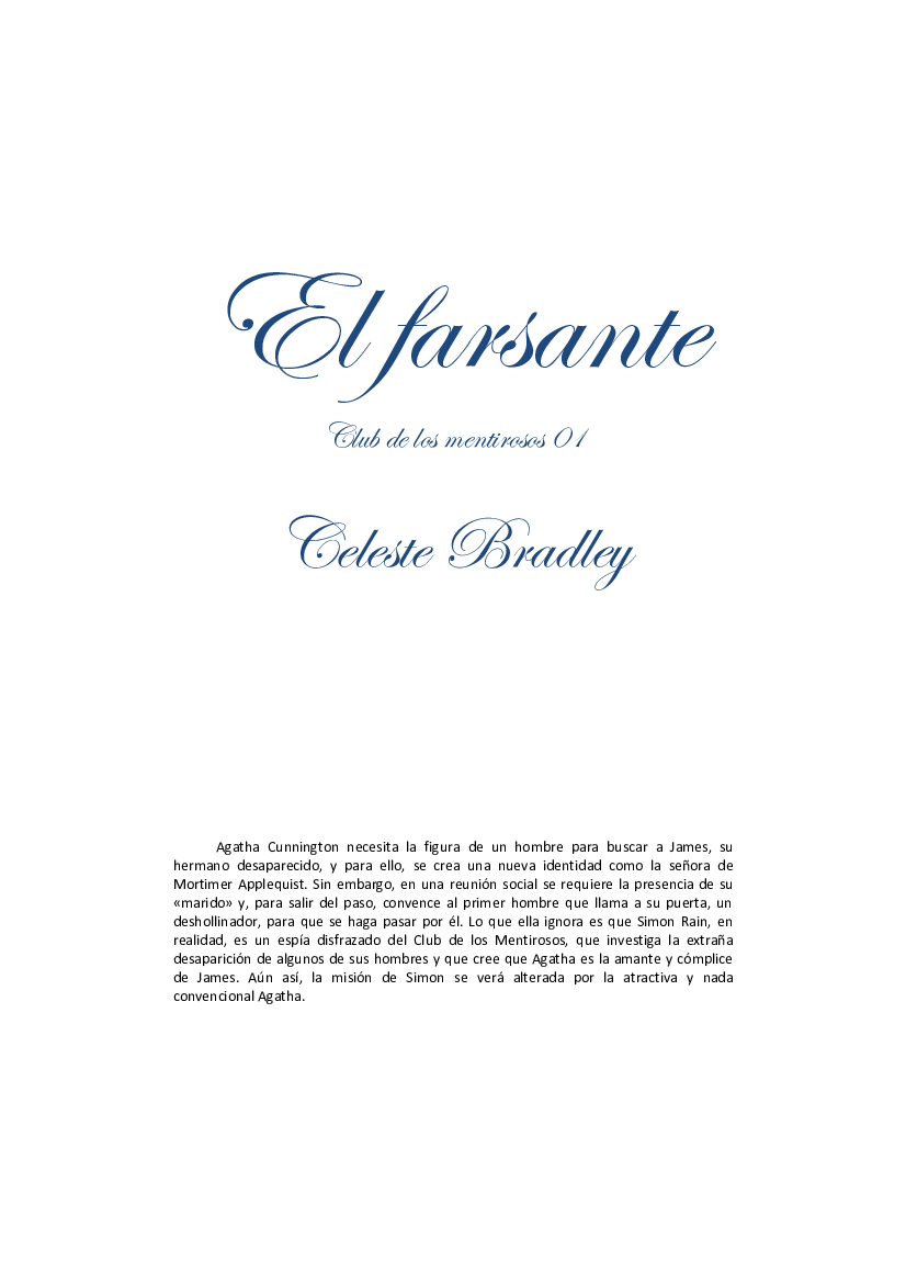 BRADLEY, Celeste - El club de los mentirosos 01 - El farsante - pdf  