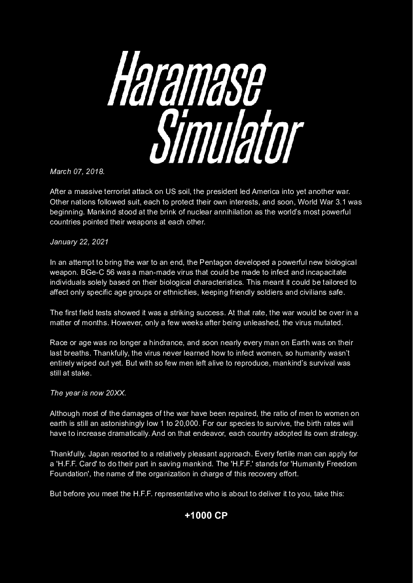 Haramase Simulator Character Guide