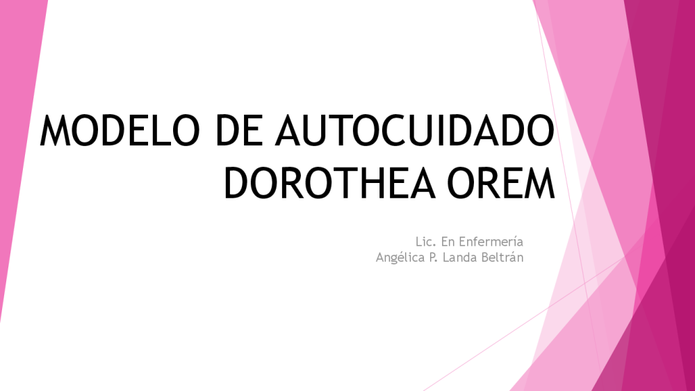 MODELO DE AUTOCUIDADO DOROTHEA OREM - copia - pdf 