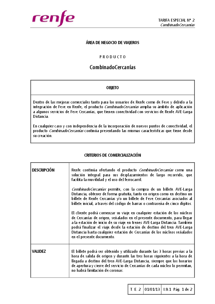 Combinadocercanias 01 01 13 Pdf Docer Com Ar