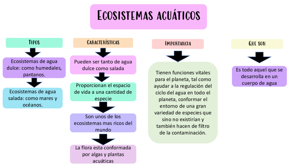 Mapa conceptual ecosistemas acuaticos biologia - pdf 