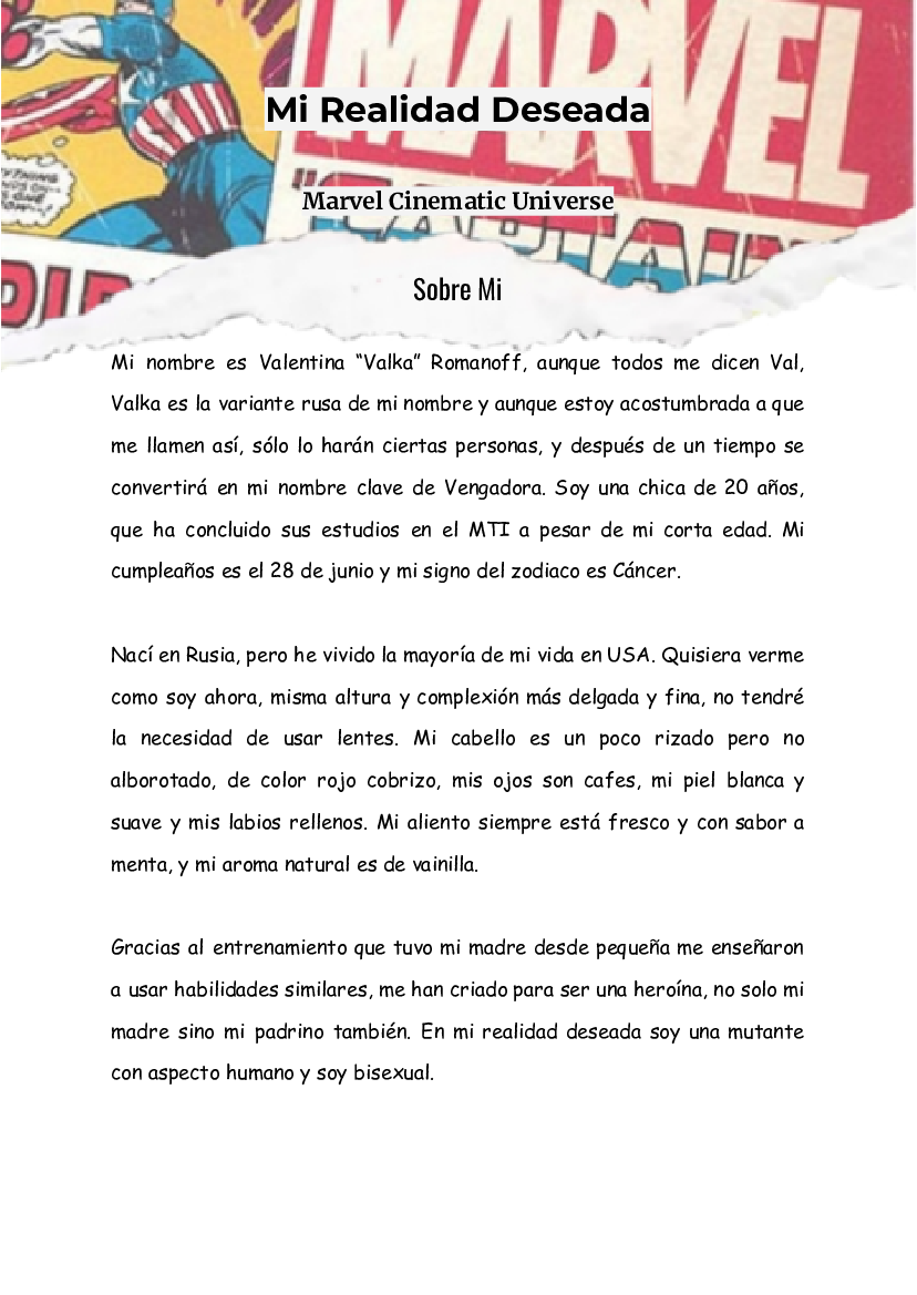 Guion de mi RD - Marvel - - pdf Docer.com.ar