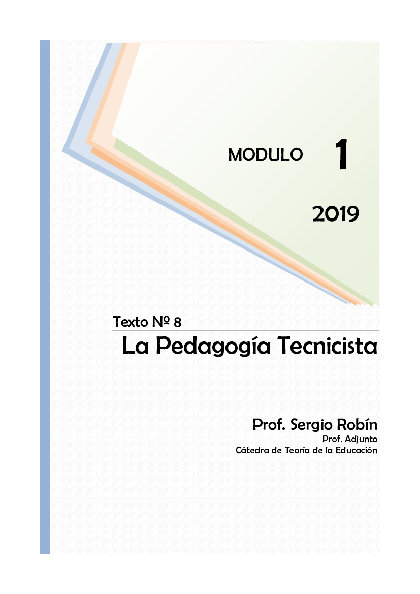 08 - Robin - La Pedagogía Tecnicista - pdf 