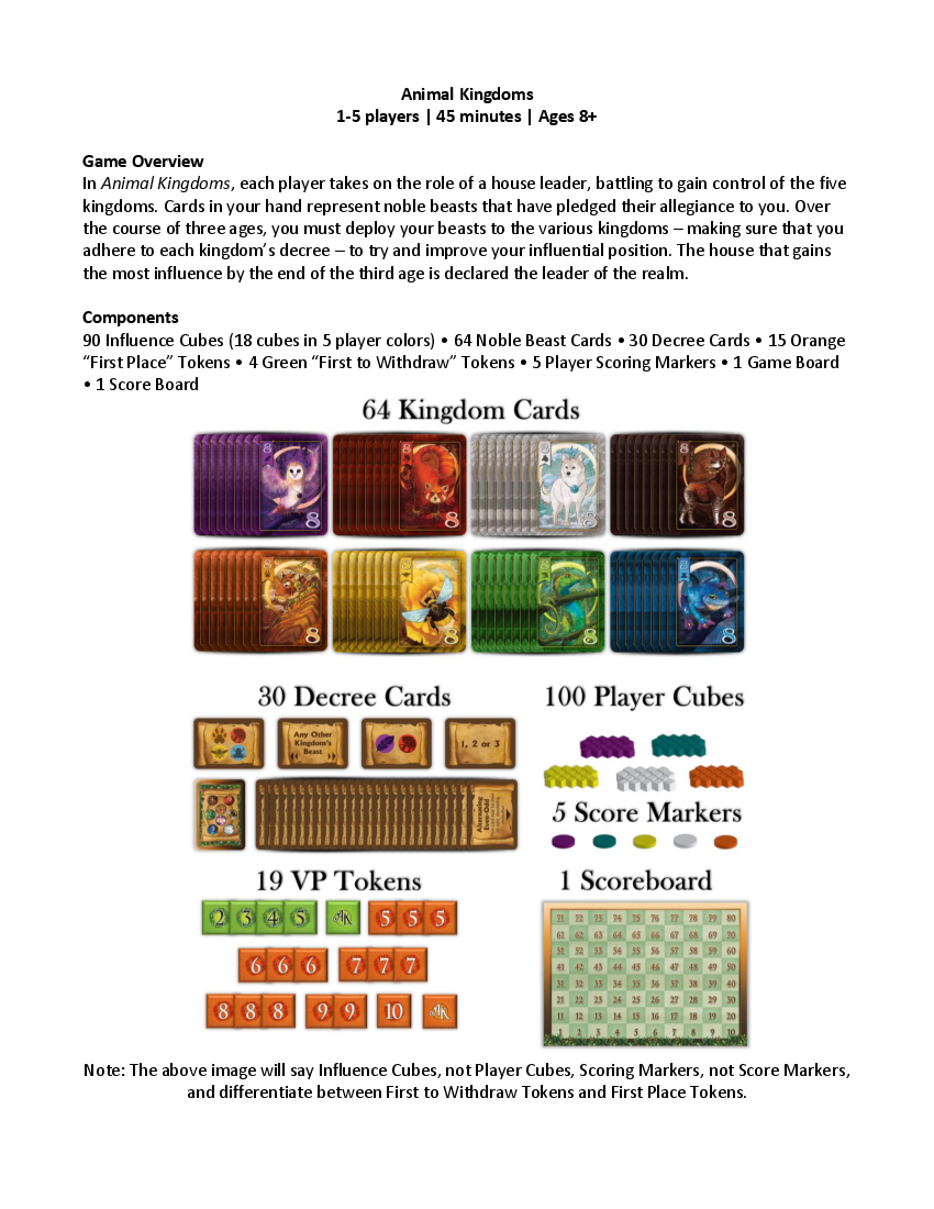 Animal Kingdoms Rules - pdf 