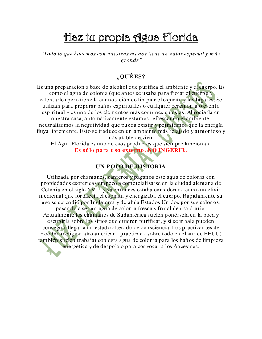 Haz tu propia Agua Florida - pdf 