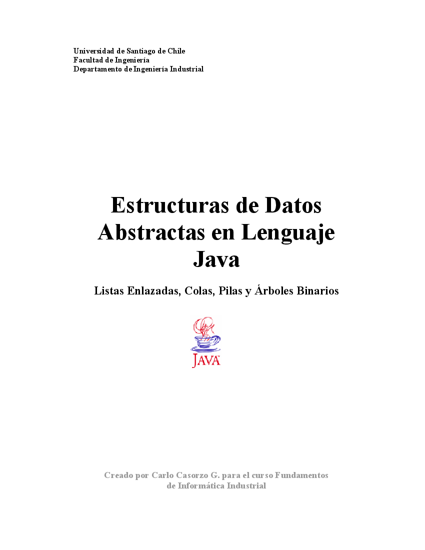 Estructuras De Datos En Lenguaje Java Ccg Pdf Ar