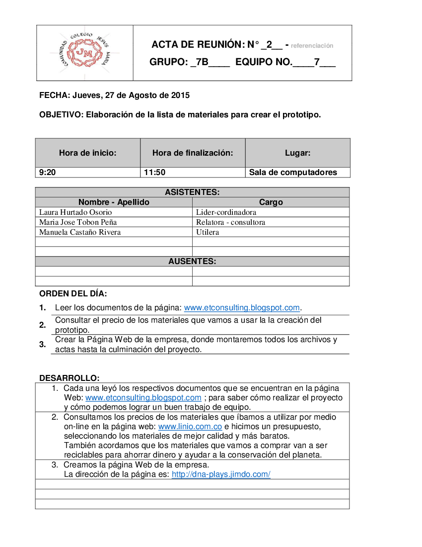 Formato de ACTA - BITÁCORA - pdf 