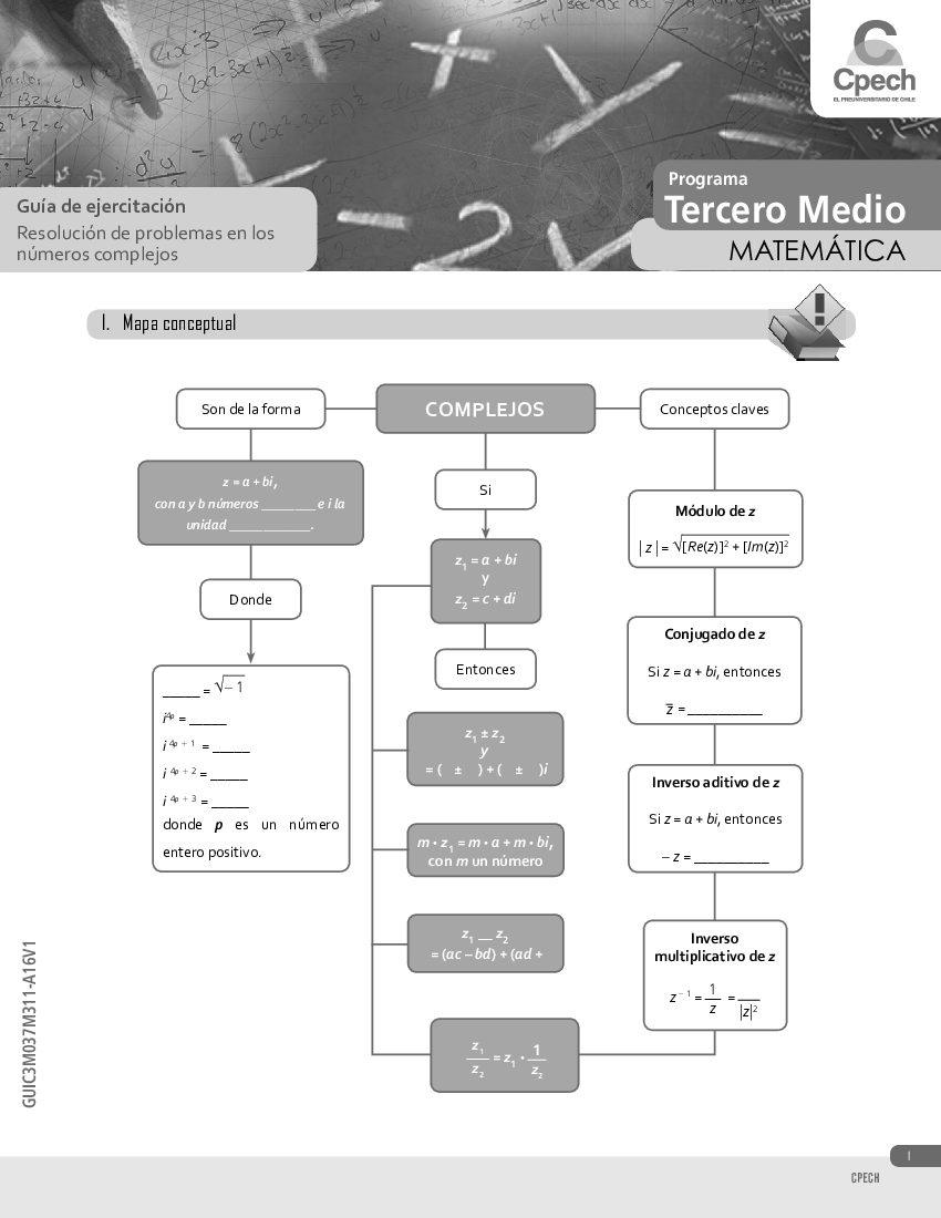 Guia 37 M3 Resolución de problemas en los números complejos (2016)_PRO -  pdf 