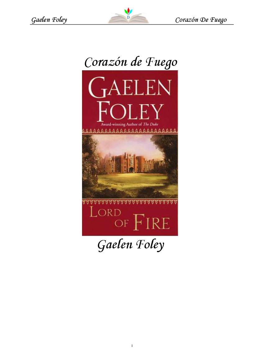 lord of fire gaelen foley