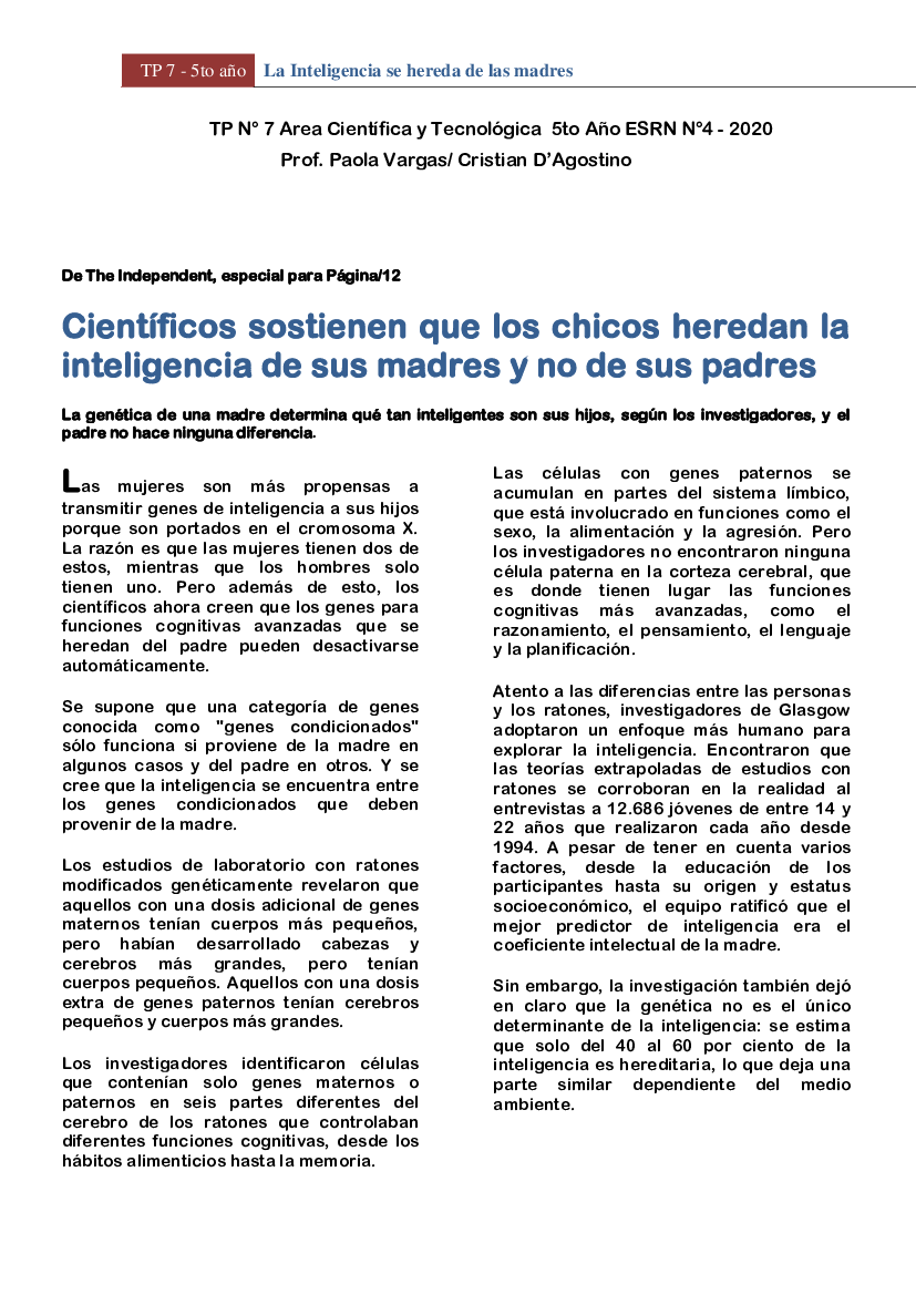 TP7 La inteligencia se hereda de las madres - pdf 