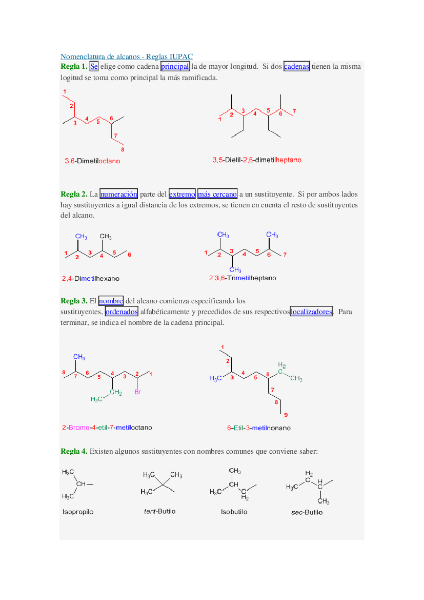 Nomenclatura Alcanos Pdf Docer Com Ar