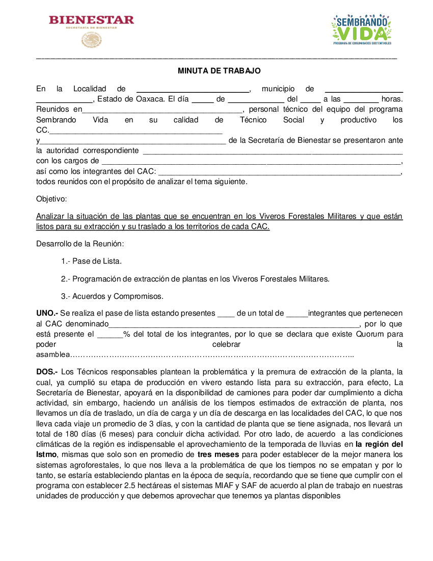 MINUTA DE TRABAJO-MODIFICADO SEMBRANDO VIDA ADQUISICION PATRIMONIO - pdf  