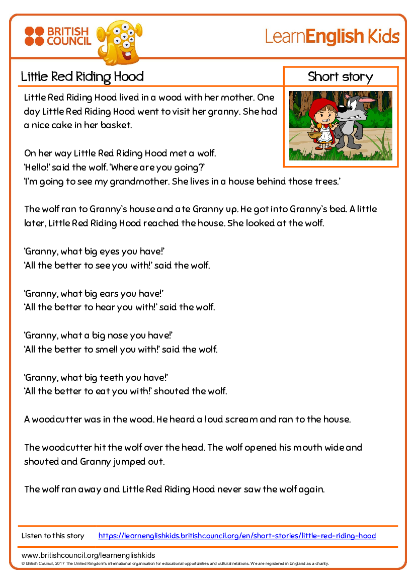 Little Red Riding Hood Fairy Tale Pdf Docer Com Ar