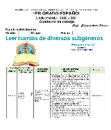 Leer cuentos de diversos subgéneros - pdf 