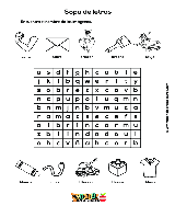 Sopa de letras: Sílabas trabadas CRA, CRE, CRI, CRO, CRU